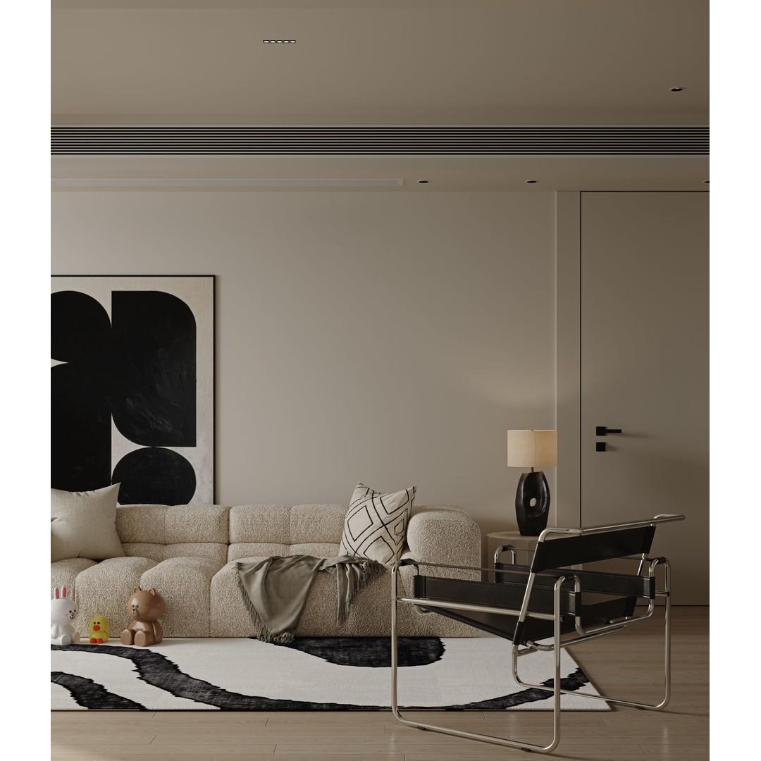 Stylish Apartment Interior 3D Model – Textured Living Space, FBX - View 4