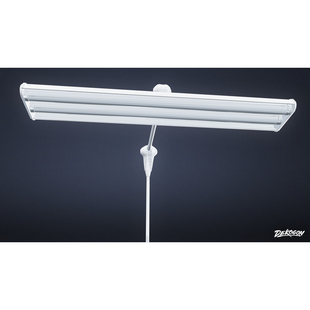 Lamp 3D Model – Low Poly Bedside Light with PBR Textures, FBX