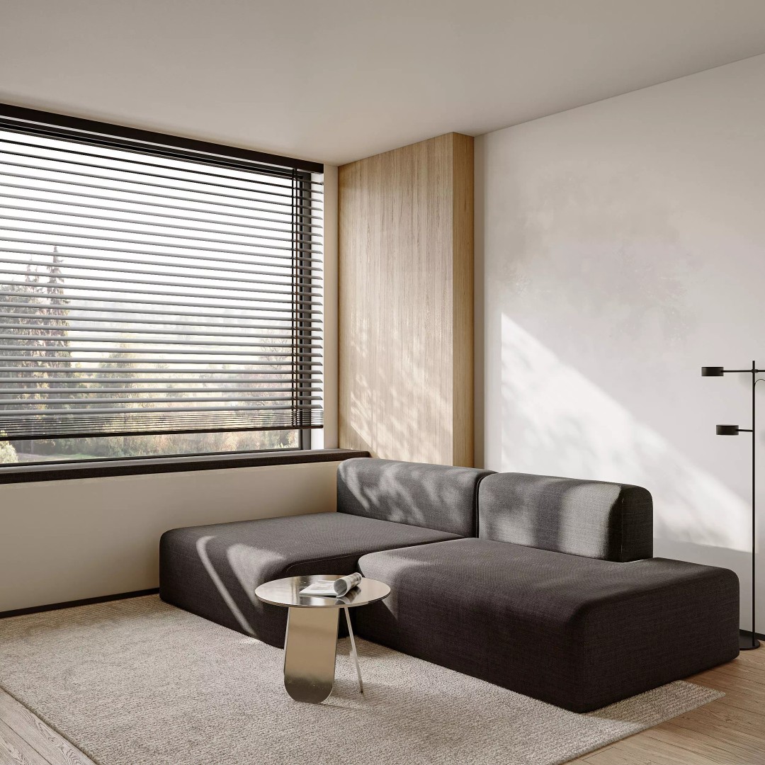 Modern Living Room Dining Room 3D Model – Complete Scene with Textures