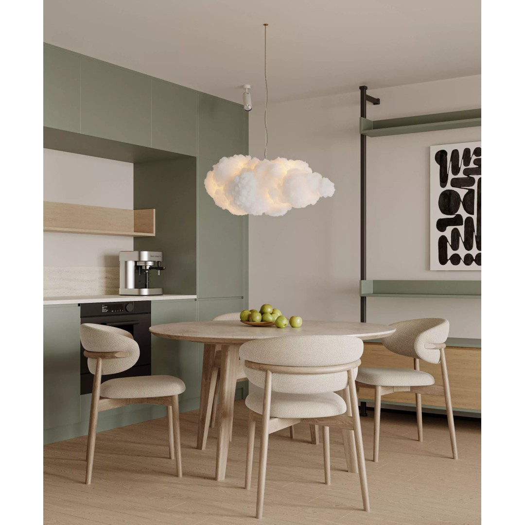 Modern Living Room Dining Room 3D Model – Complete Scene with Textures - View 4