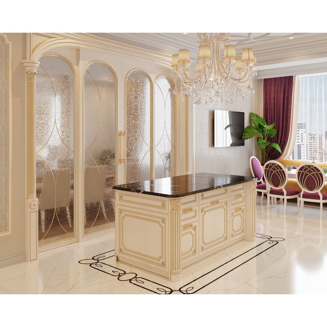 Interior Scene 3D Model – Textured Living Room with Natural Light