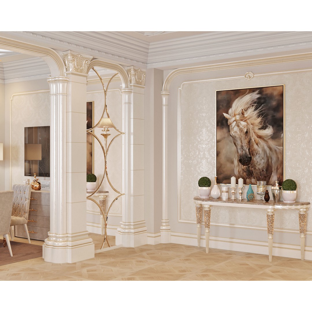 Interior Scene 3D Model – Textured Living Room with Natural Light - View 8