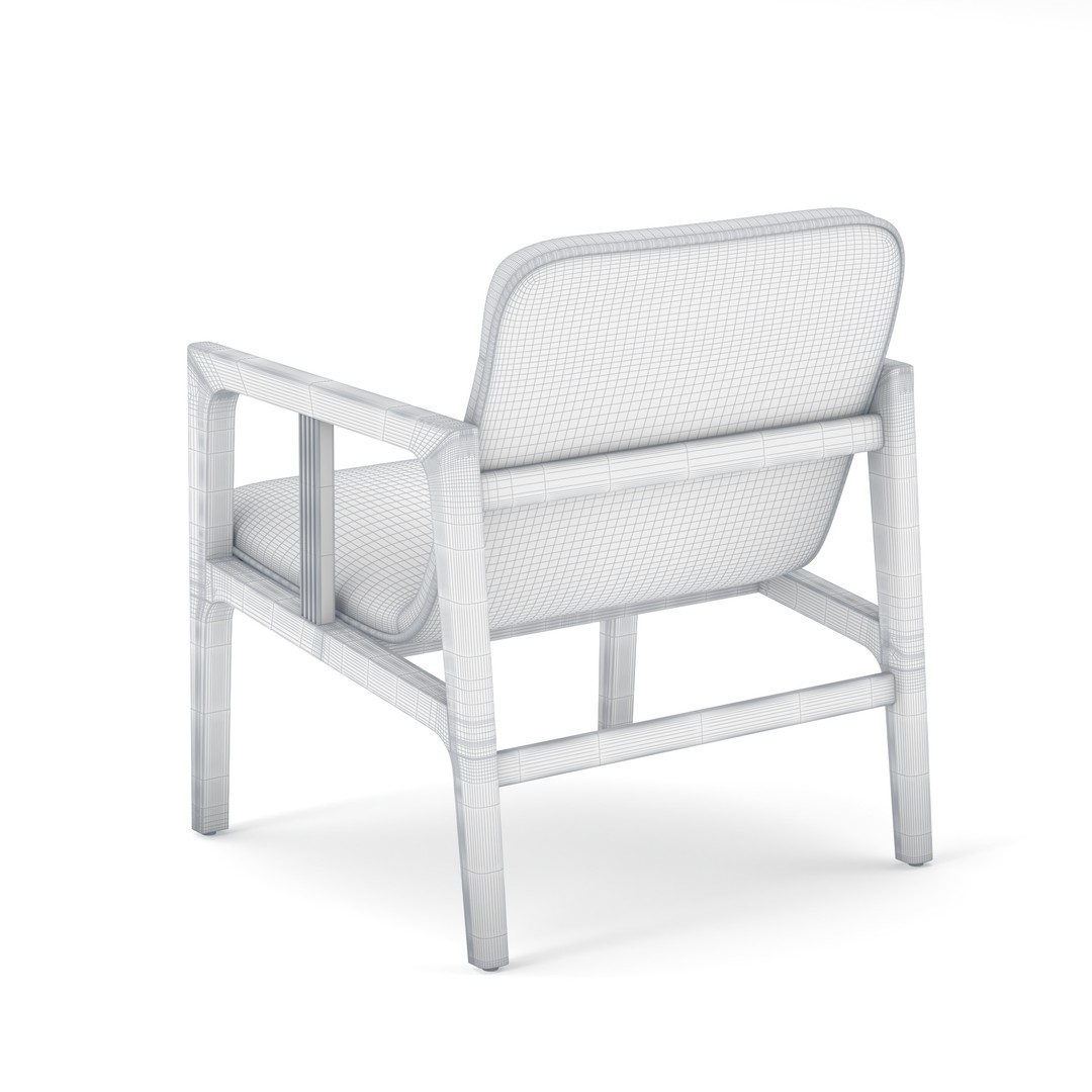 Arm Chair 3D Model – Realistic Modern Furniture Asset, FBX, OBJ