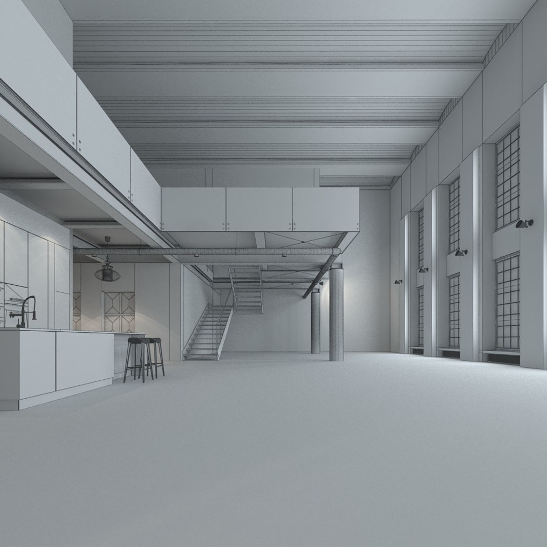 Luxury Loft Apartment 3D Model – High Poly Interior Scene, 3ds Max - View 19