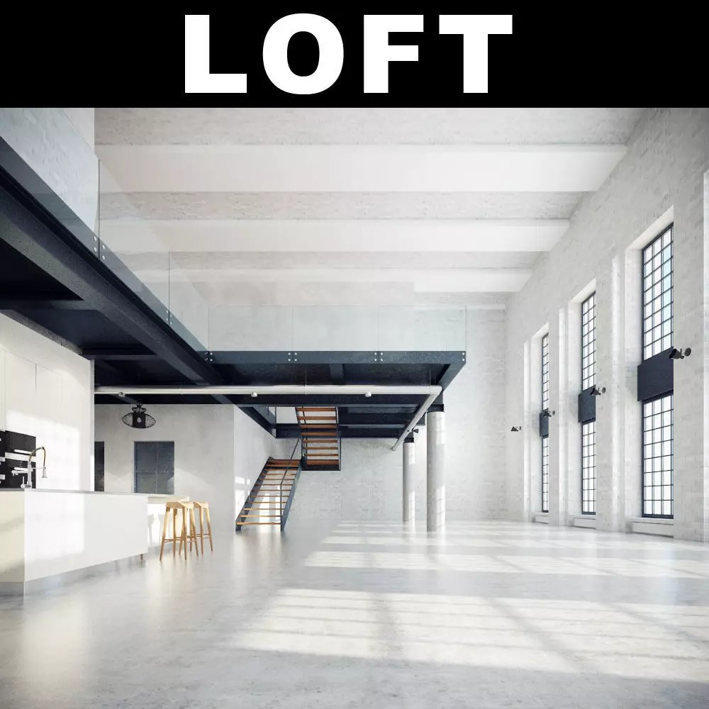 Luxury Loft Apartment 3D Model – High Poly Interior Scene, 3ds Max - View 2
