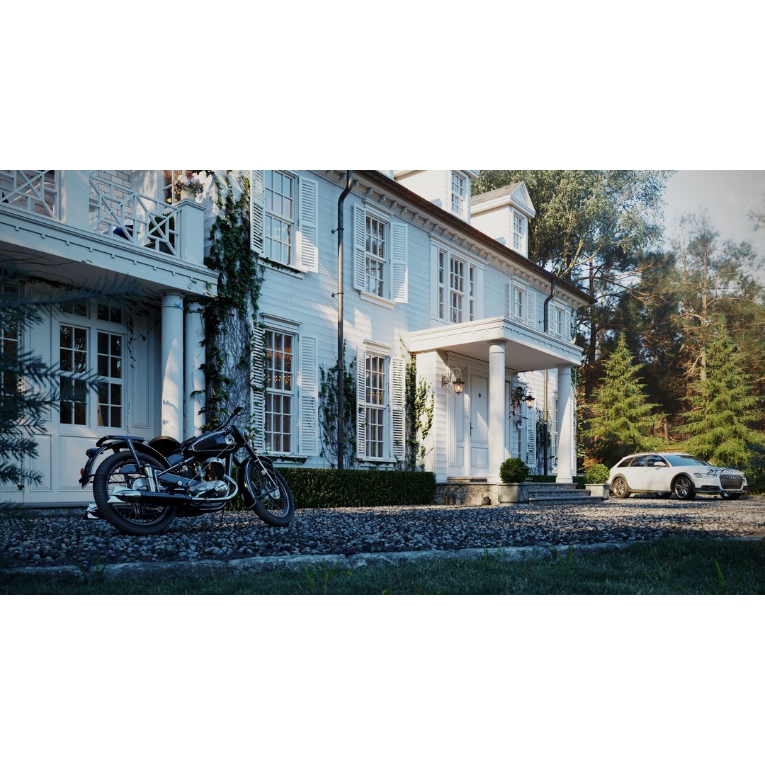 82Valley Audi Exterior 3D Model – Architectural Landscape, FBX, Corona - View 4