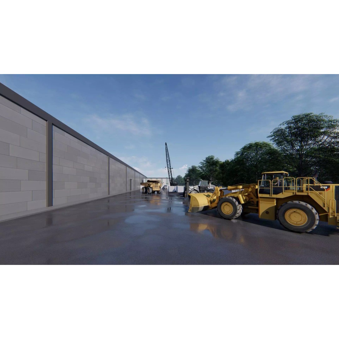 Aluminum Factory 3D Model – Industrial Exterior Visualization, FBX