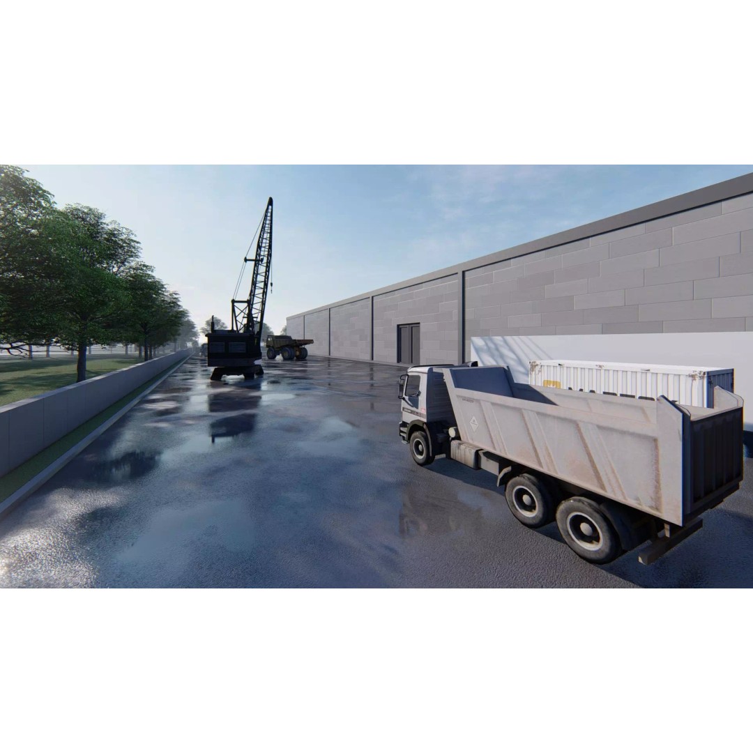 Aluminum Factory 3D Model – Industrial Exterior Visualization, FBX - View 12