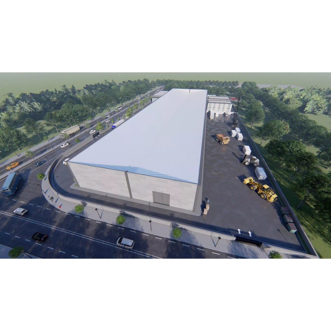 Aluminum Factory 3D Model – Industrial Exterior Visualization, FBX - View 13