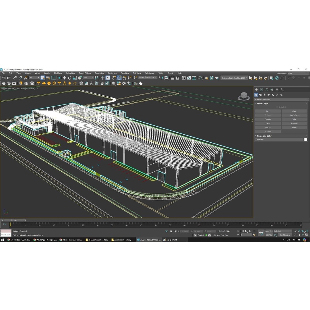 Aluminum Factory 3D Model – Industrial Exterior Visualization, FBX - View 9
