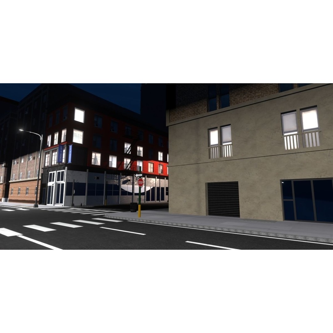 Growing City 3D Model – Urban Cityscape Asset with PBR Textures - View 12