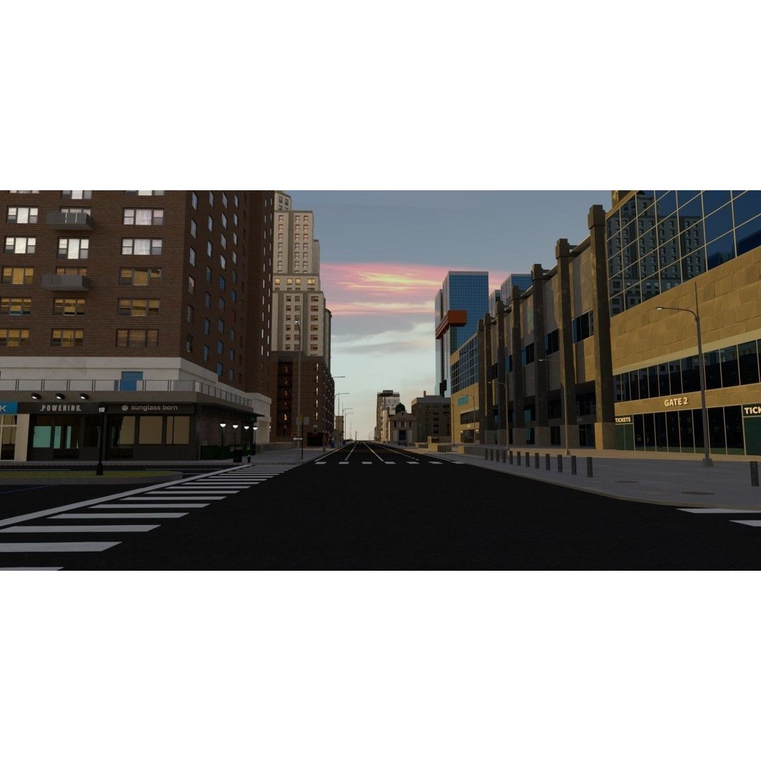 Growing City 3D Model – Urban Cityscape Asset with PBR Textures - View 14