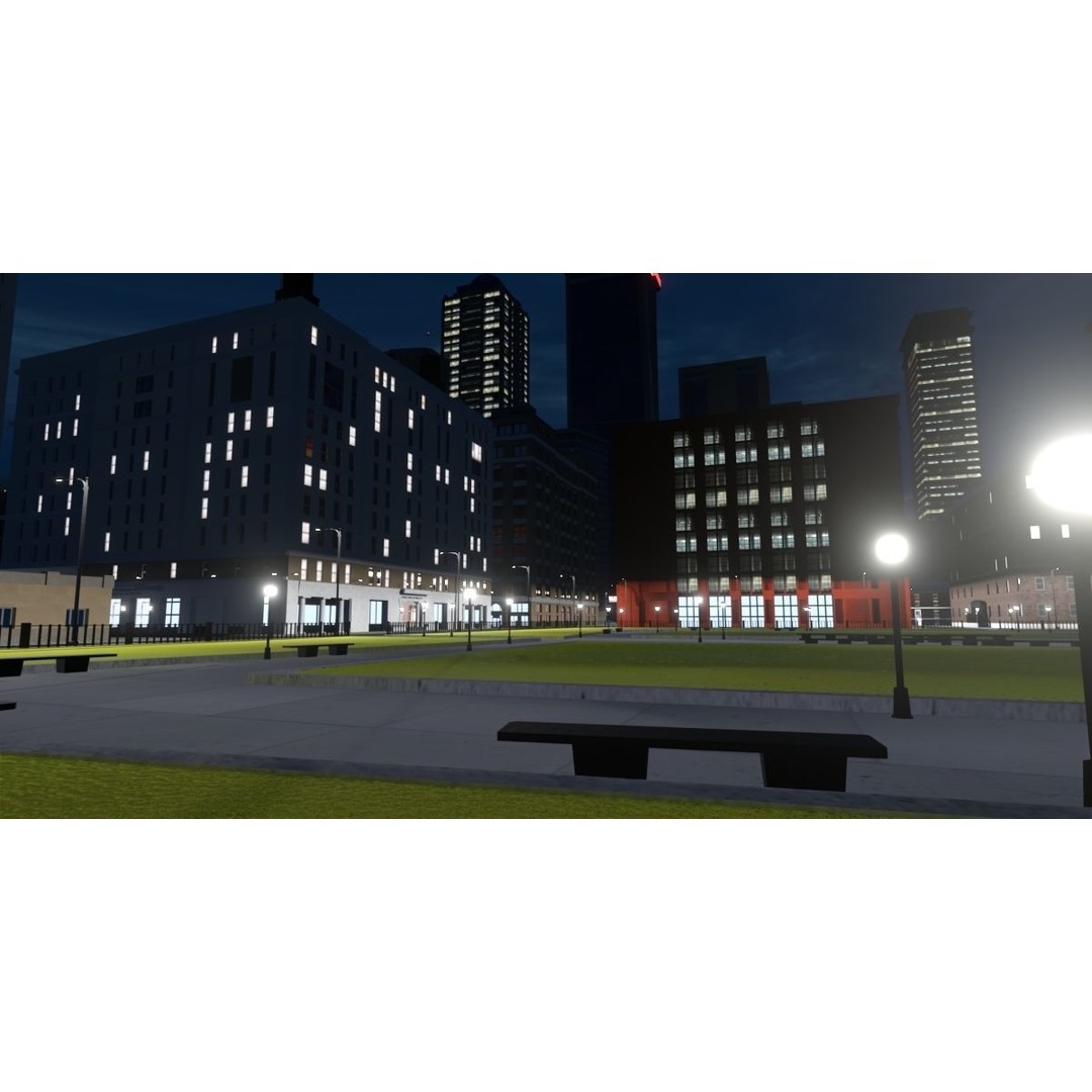 Growing City 3D Model – Urban Cityscape Asset with PBR Textures - View 5