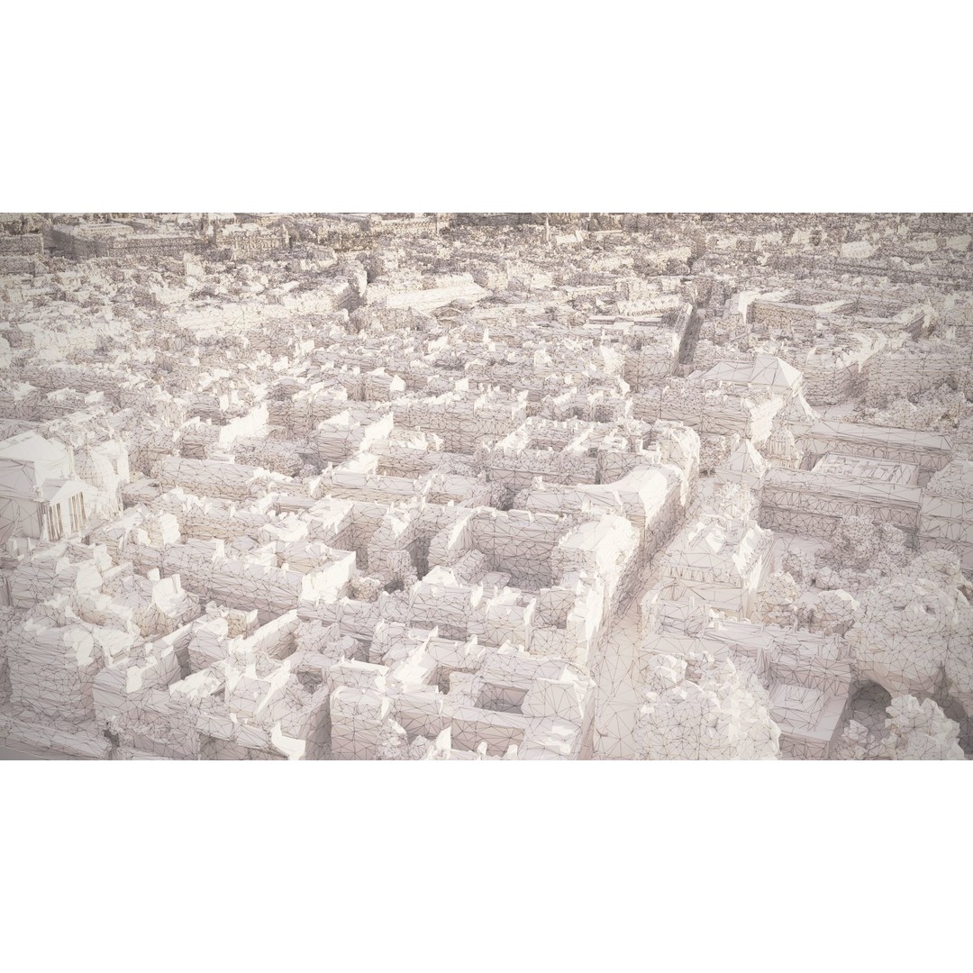 Paris City 3D Model – Detailed Cityscape Asset, FBX & OBJ Formats - View 6