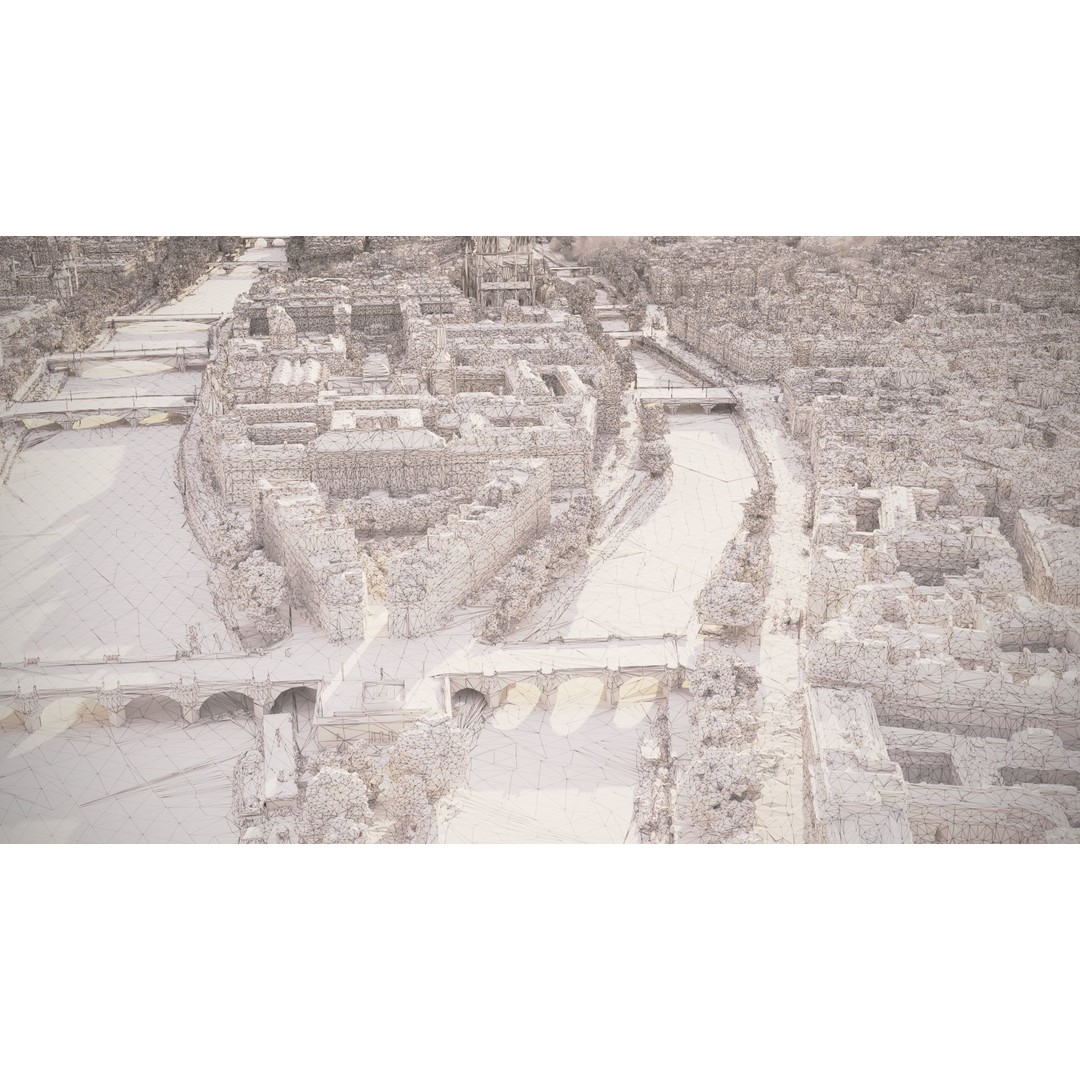 Paris City 3D Model – Detailed Cityscape Asset, FBX & OBJ Formats - View 7