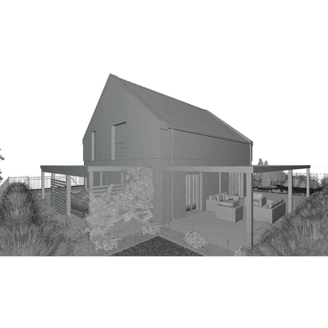 Exterior House 3D Model – Realistic Archviz Asset, Blender, FBX - View 16