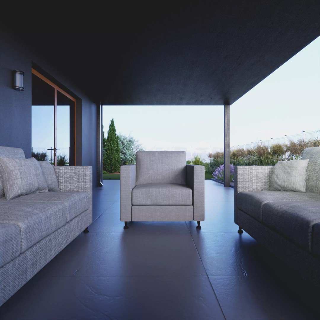 Exterior House 3D Model – Realistic Archviz Asset, Blender, FBX - View 5