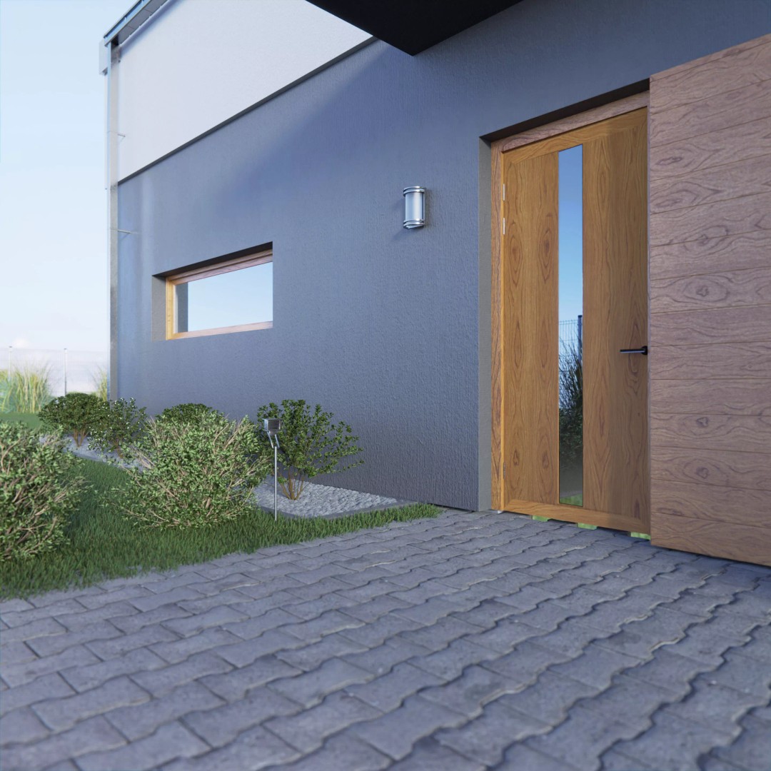 Exterior House 3D Model – Realistic Archviz Asset, Blender, FBX - View 6