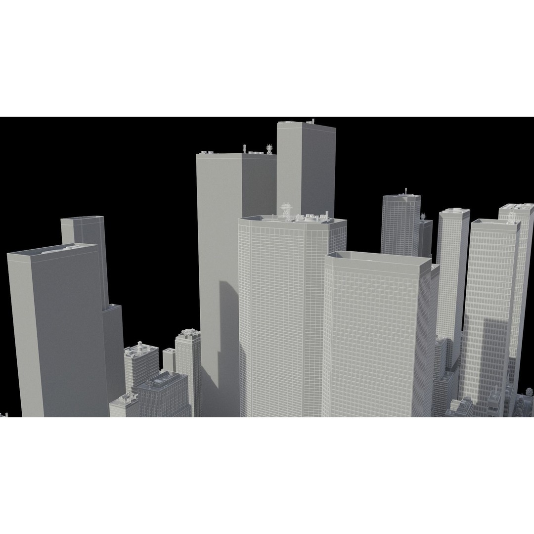 Realistic City 3D Model – Low Poly Urban Scene, V-Ray Ready - View 38