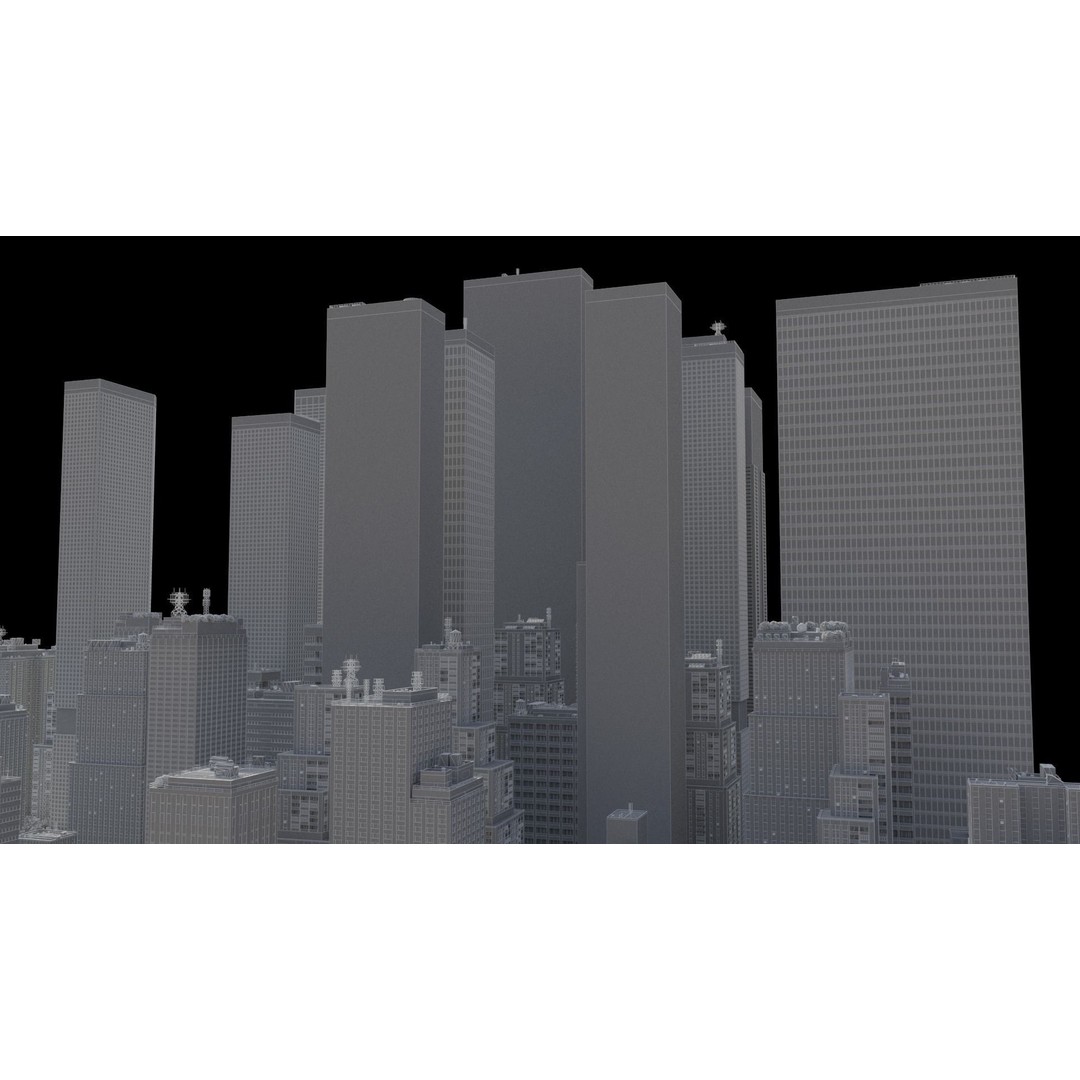Realistic City 3D Model – Low Poly Urban Scene, V-Ray Ready - View 53