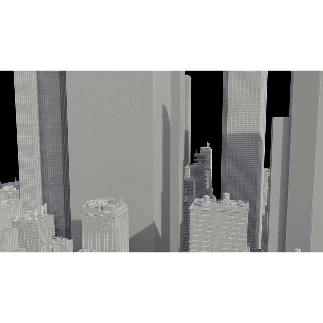 Realistic City 3D Model – Low Poly Urban Scene, V-Ray Ready - View 58