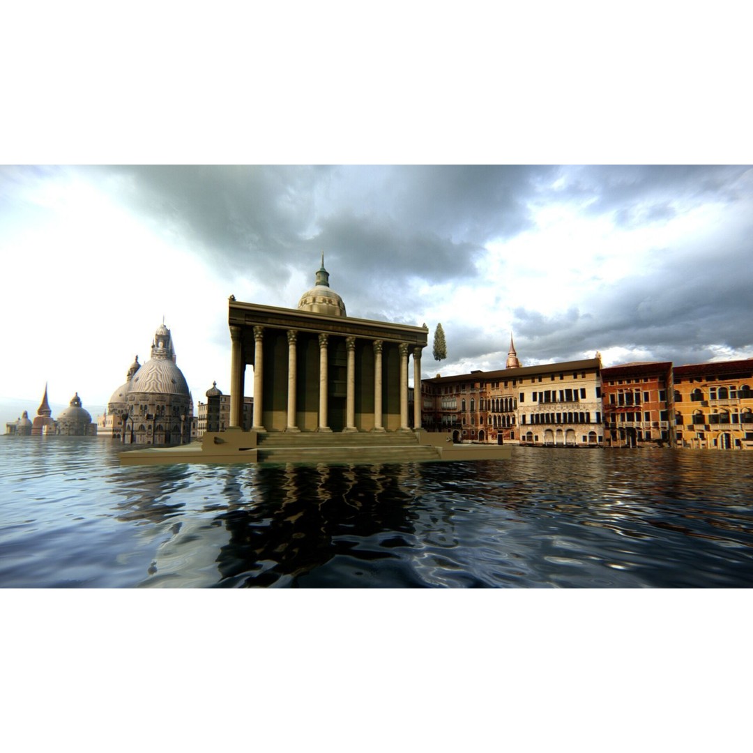 Venice Scene 3D Model – Classic European Cityscape, FBX & OBJ - View 16