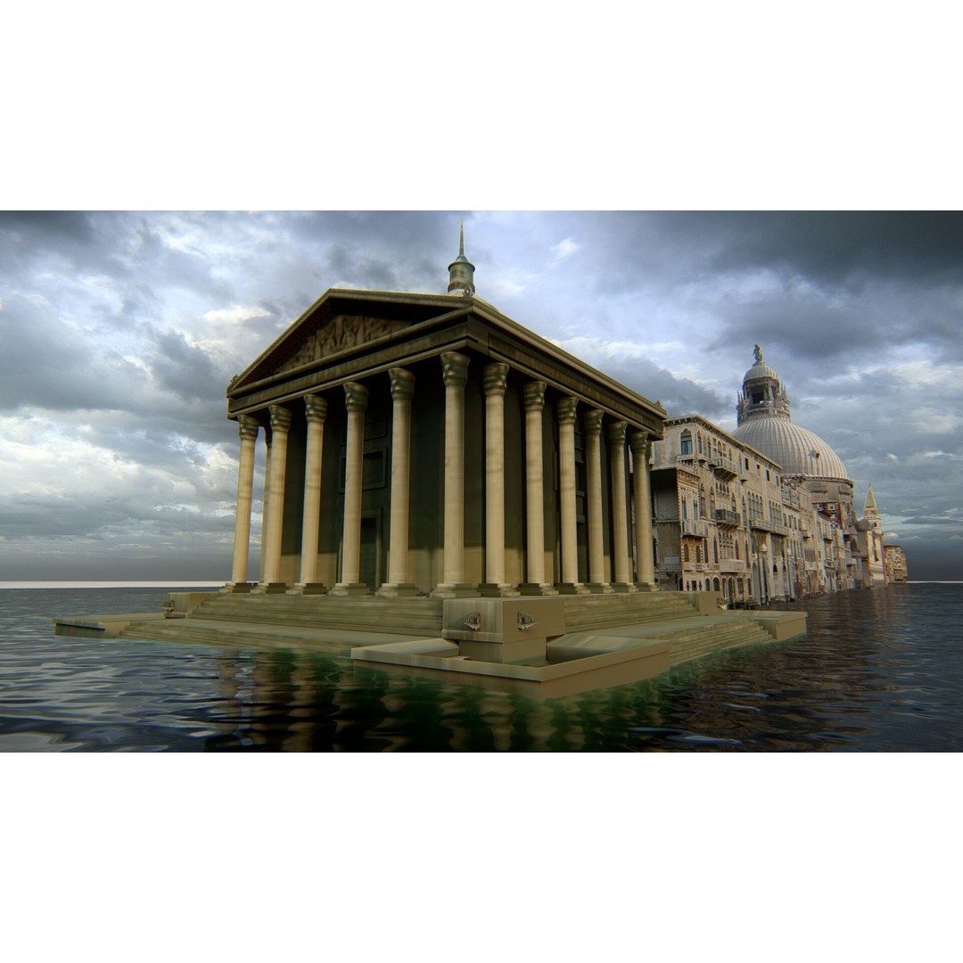 Venice Scene 3D Model – Classic European Cityscape, FBX & OBJ - View 18