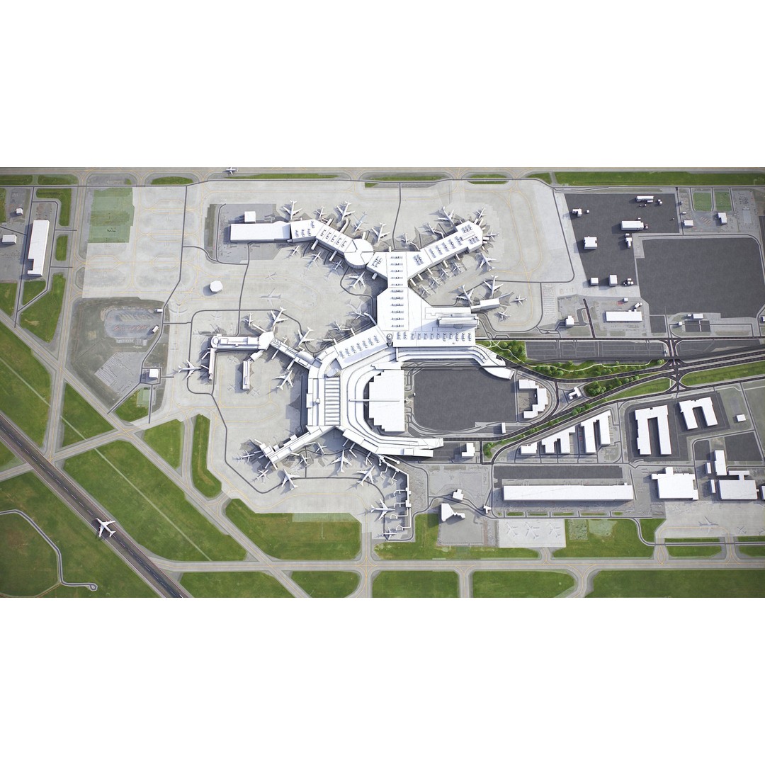 Vancouver 3D Model – Low Poly Cityscape with Georeferencing Options, FBX - View 19