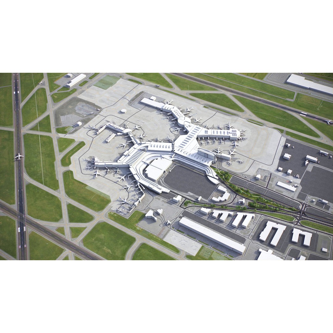 Vancouver 3D Model – Low Poly Cityscape with Georeferencing Options, FBX - View 21