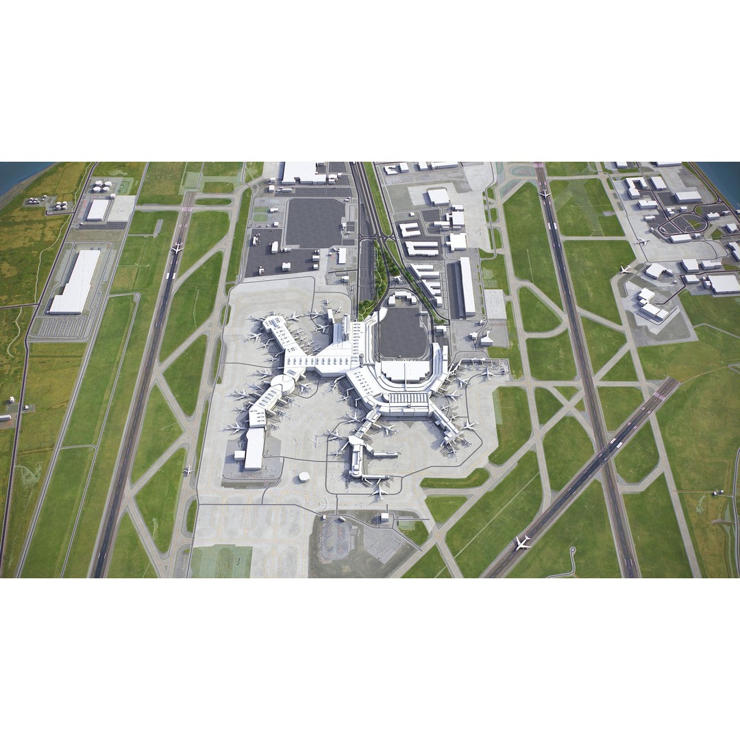Vancouver 3D Model – Low Poly Cityscape with Georeferencing Options, FBX - View 24
