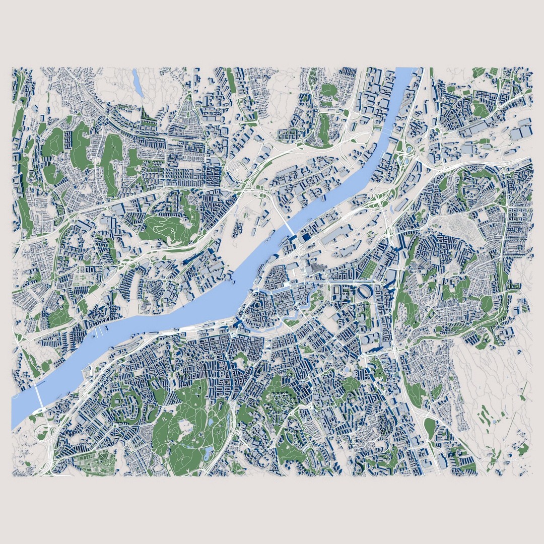 Gothenburg City 3D Model – Detailed Urban Landscape, FBX, PBR - View 4