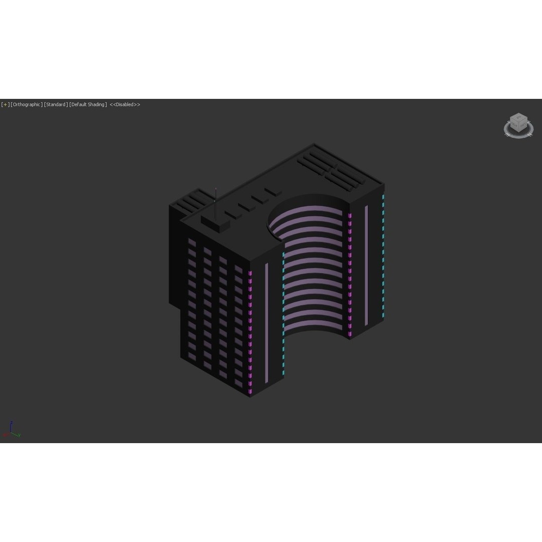 Neon City Buildings 3D Model – Low Poly Game Asset, FBX & Unity - View 17