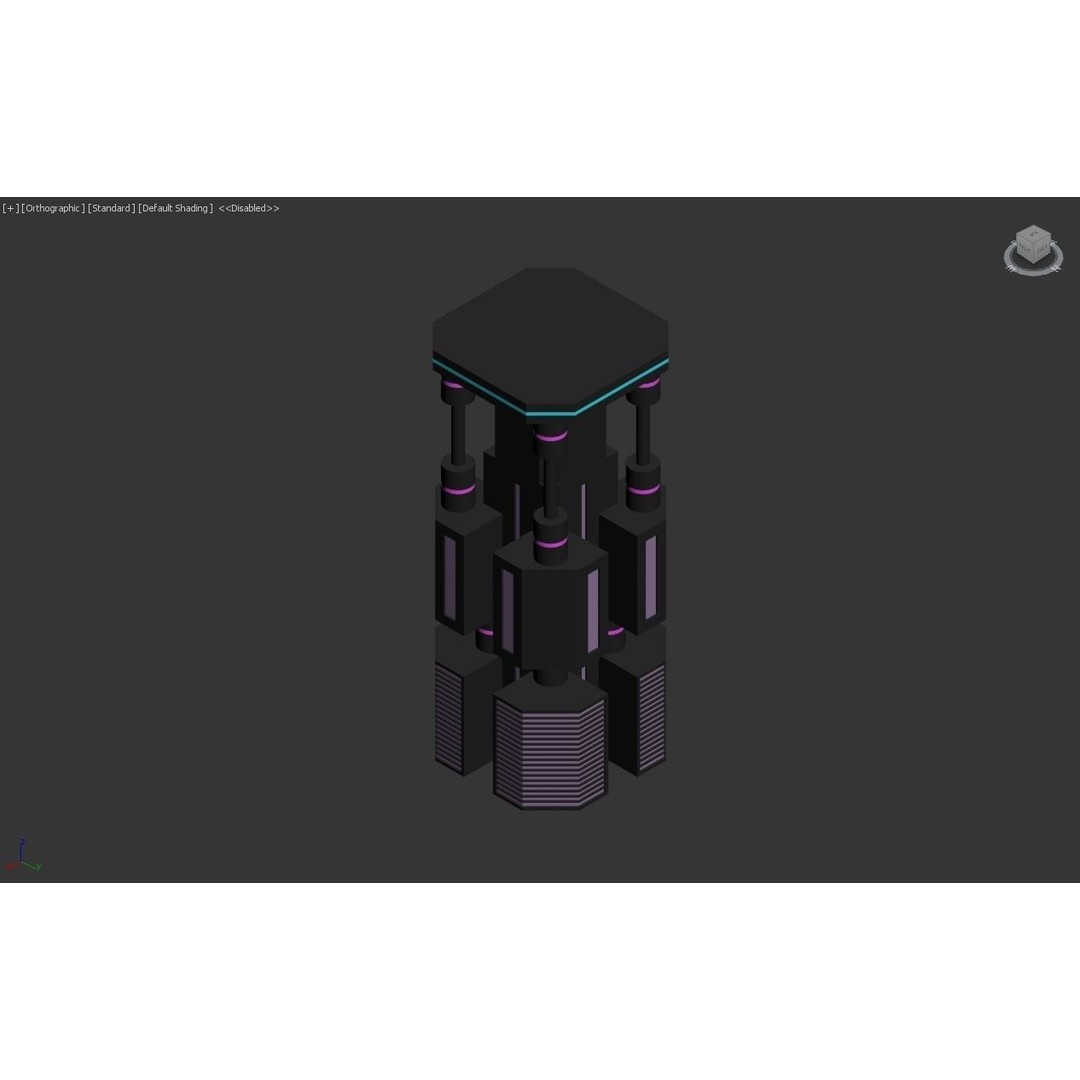 Neon City Buildings 3D Model – Low Poly Game Asset, FBX & Unity - View 18