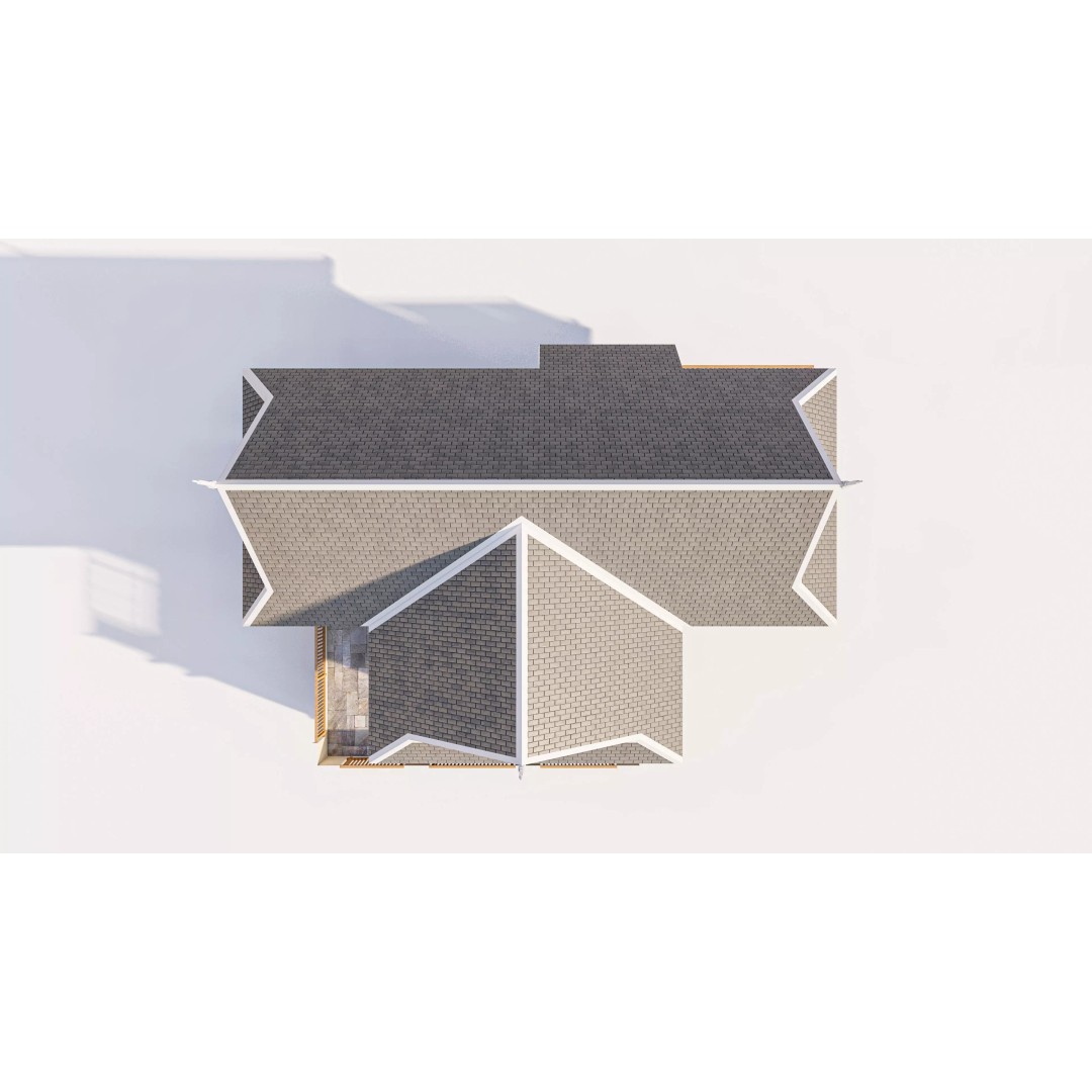 Contemporary Two-Story Home 3D Model – Modern Residential Design, FBX - View 7