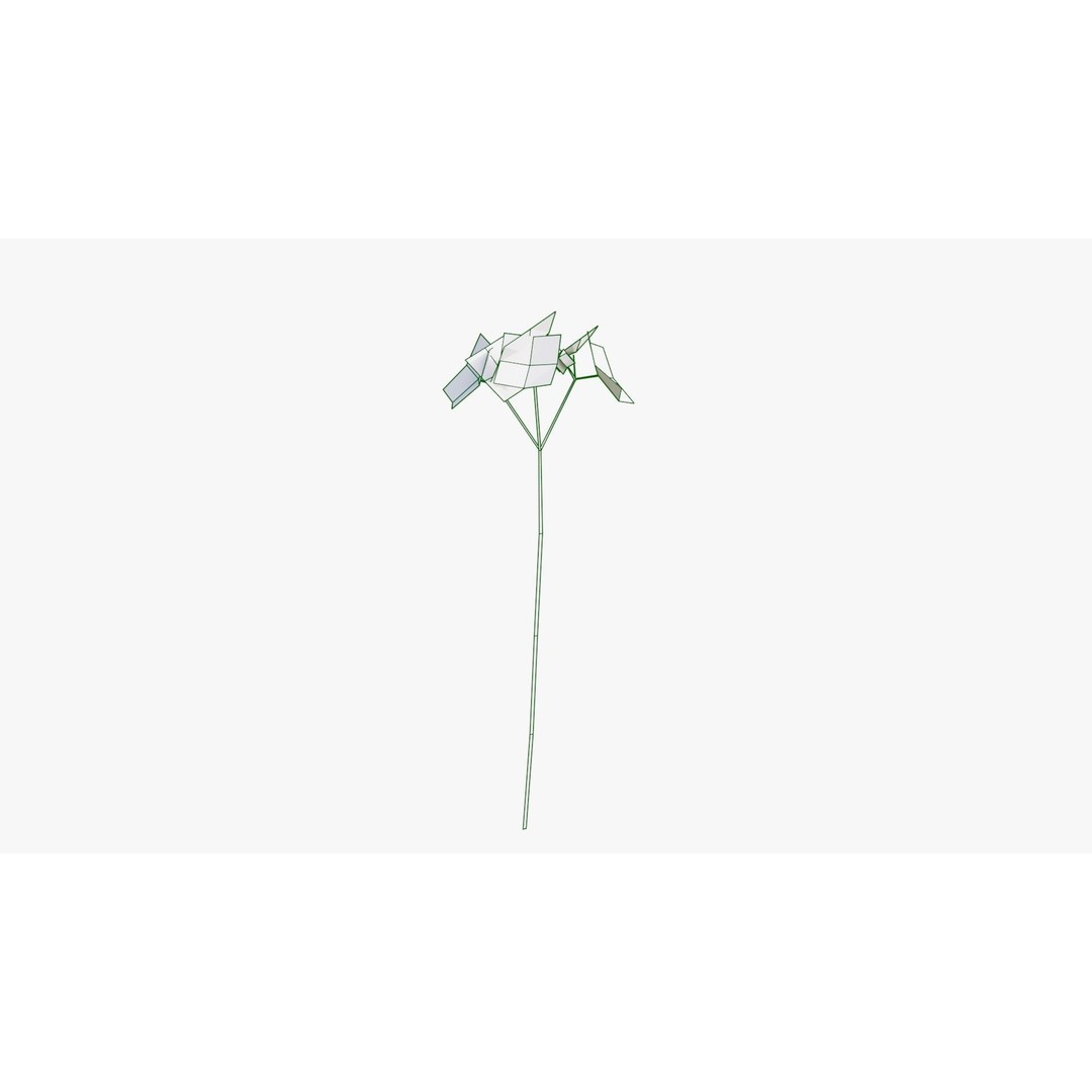 Pink Wild Flower Field 3D Model – Low Poly Scatterable Asset, Blender - View 23