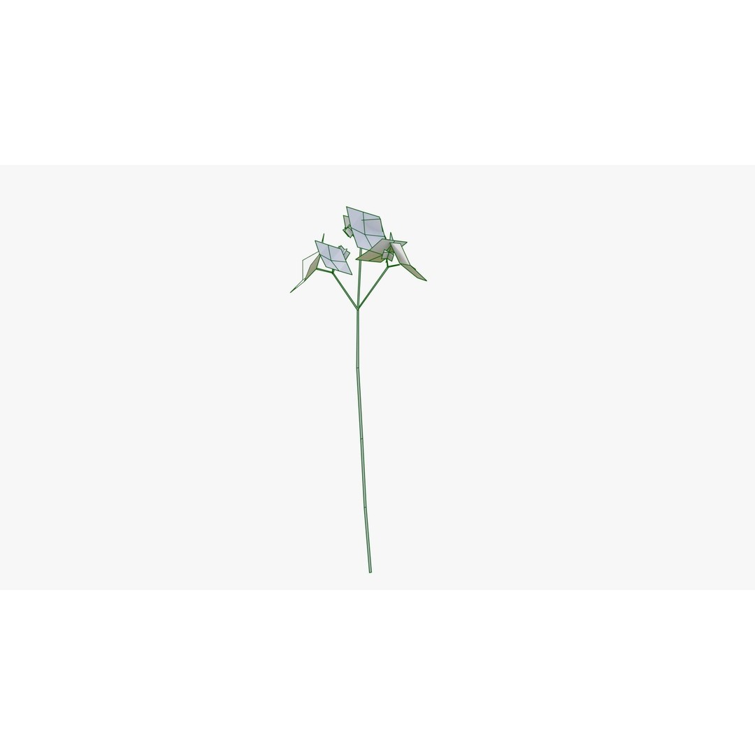 Pink Wild Flower Field 3D Model – Low Poly Scatterable Asset, Blender - View 24