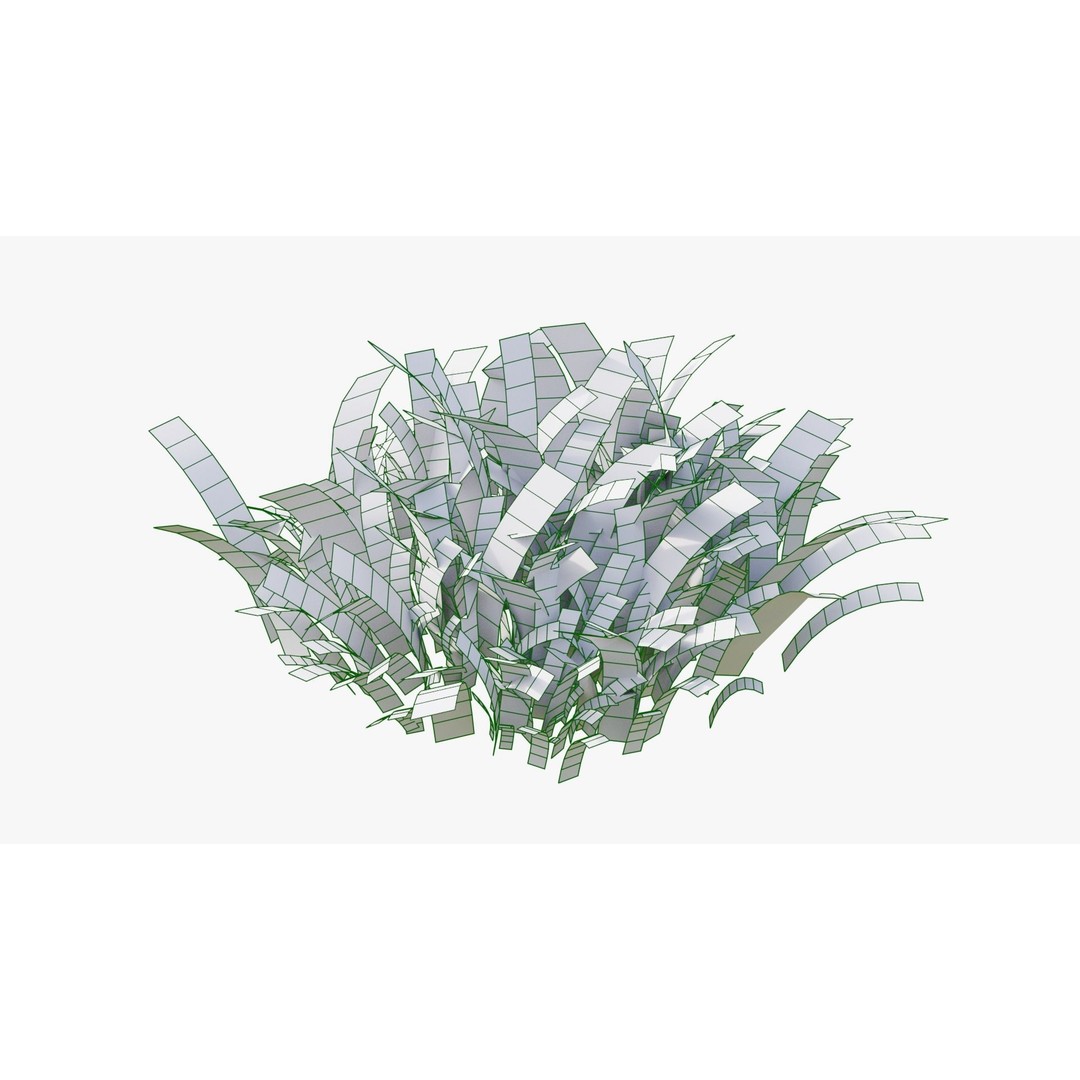 Pink Wild Flower Field 3D Model – Low Poly Scatterable Asset, Blender - View 30