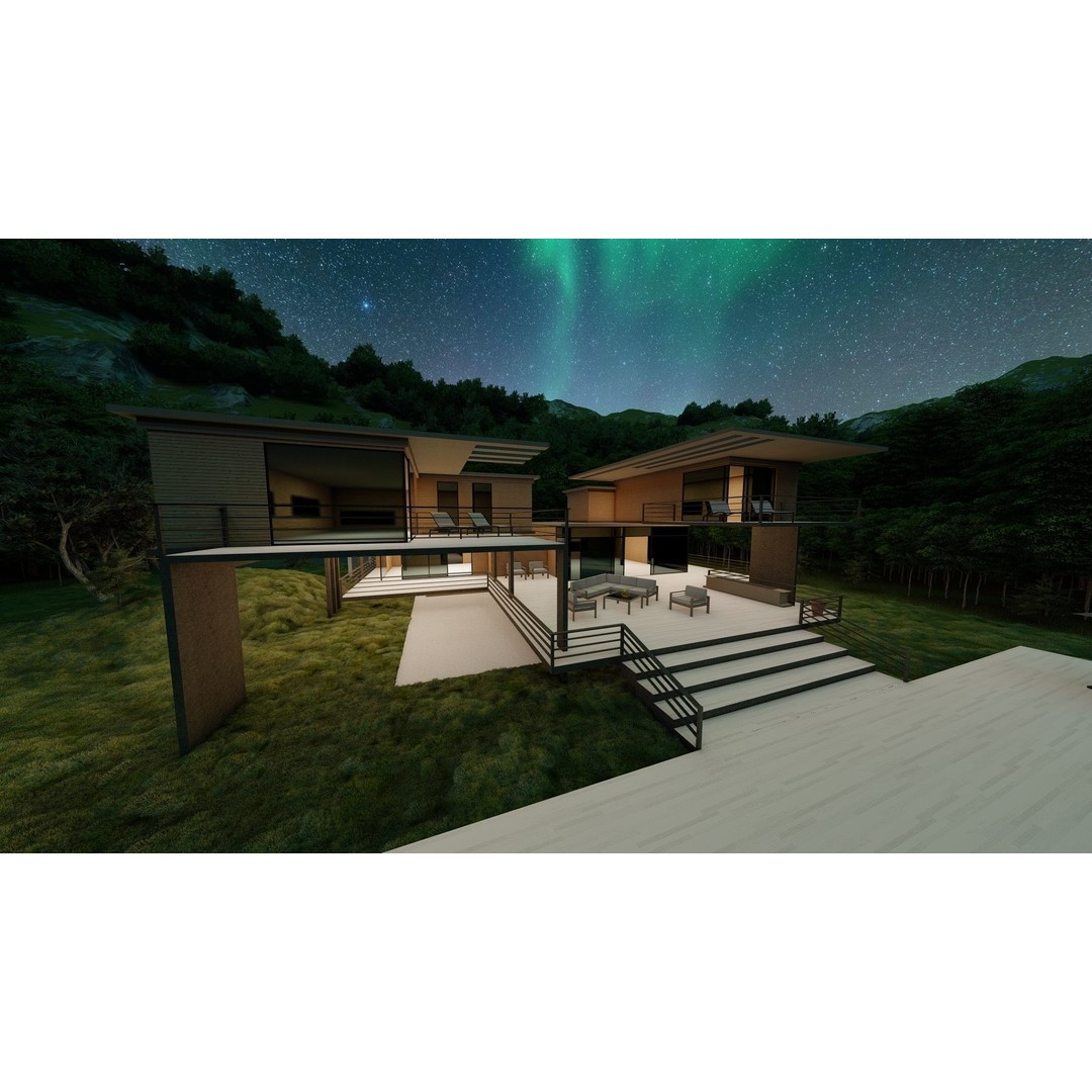 Modern Villa 3D Model – High Poly Architectural Asset, FBX, OBJ - View 12