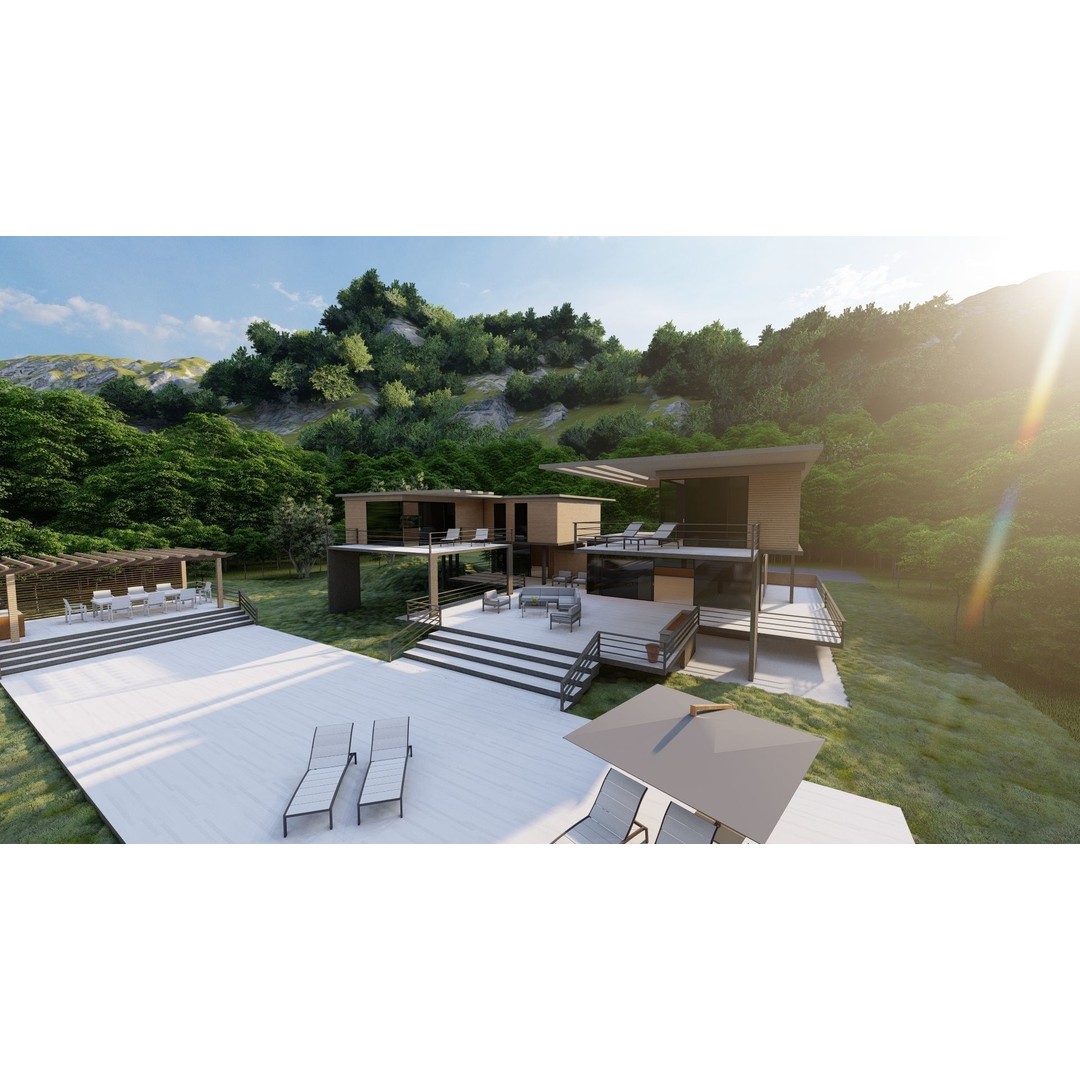 Modern Villa 3D Model – High Poly Architectural Asset, FBX, OBJ - View 15