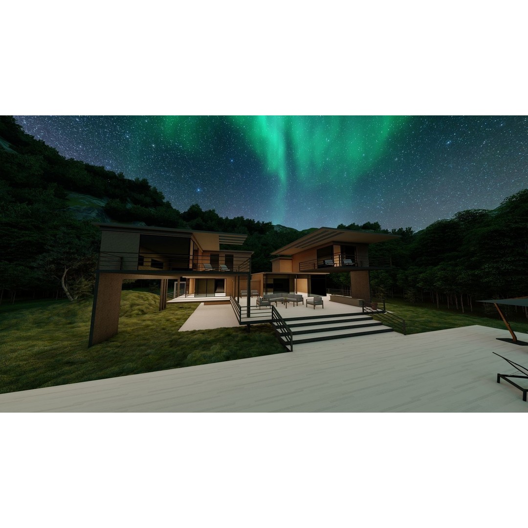 Modern Villa 3D Model – High Poly Architectural Asset, FBX, OBJ - View 21