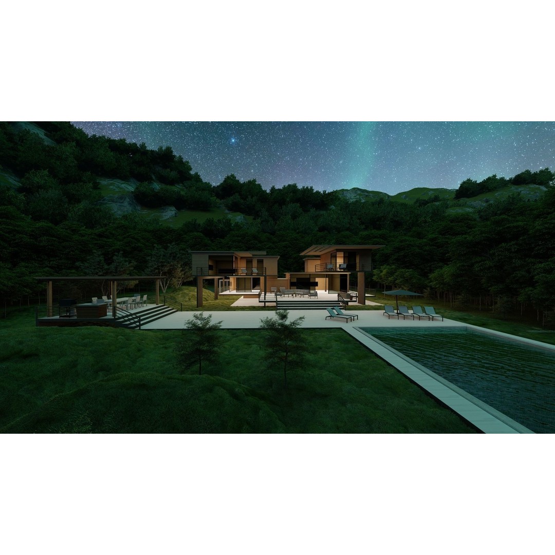 Modern Villa 3D Model – High Poly Architectural Asset, FBX, OBJ - View 23
