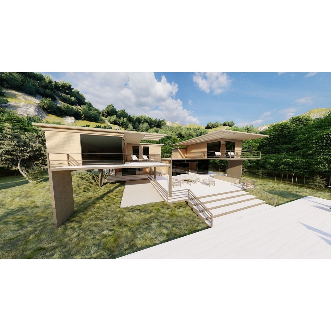 Modern Villa 3D Model – High Poly Architectural Asset, FBX, OBJ - View 30