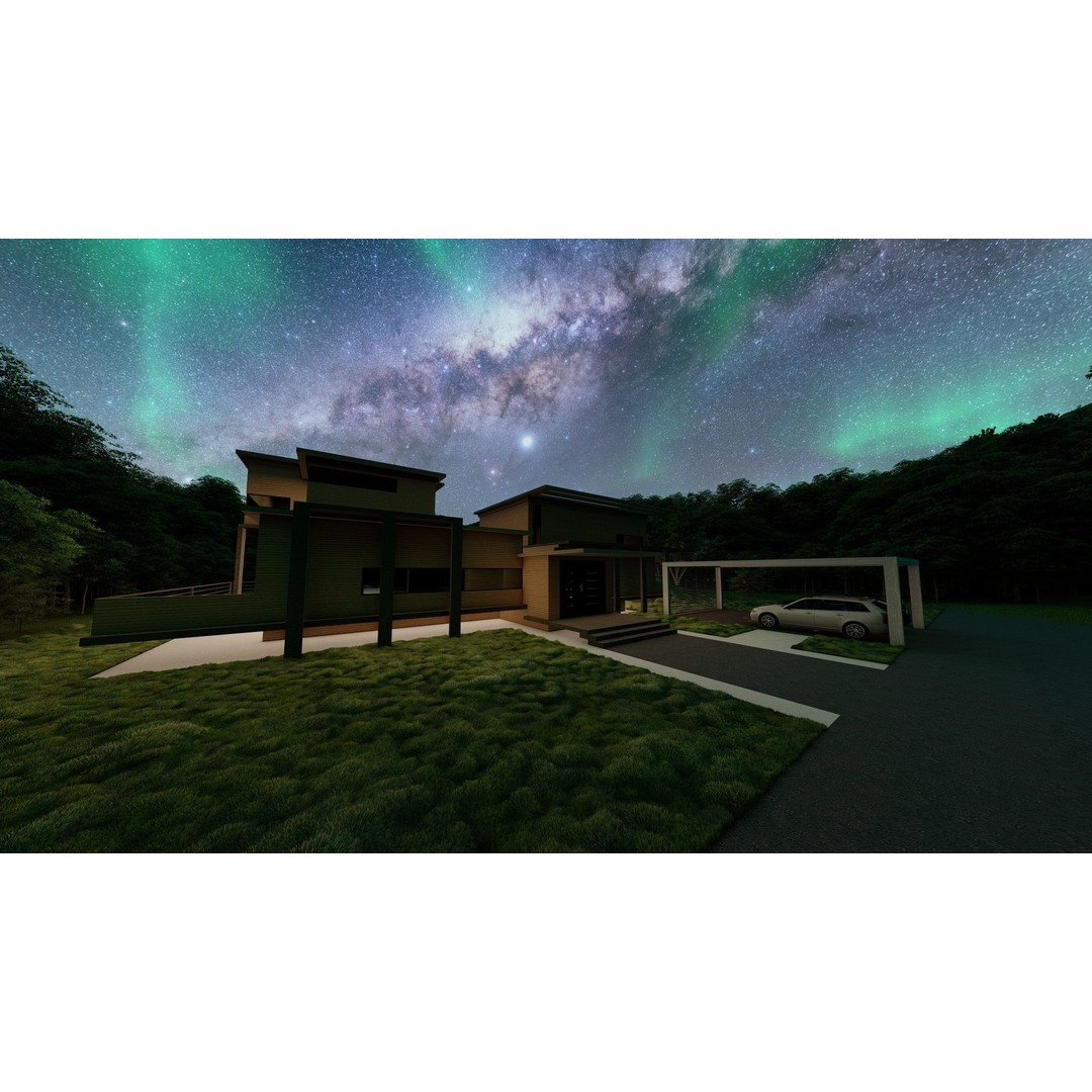 Modern Villa 3D Model – High Poly Architectural Asset, FBX, OBJ - View 5
