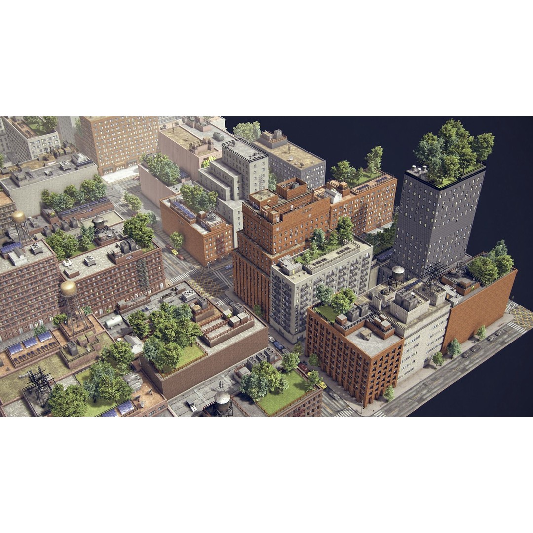 Realistic City 3D Model – Low Poly Urban Environment for Unity - View 24