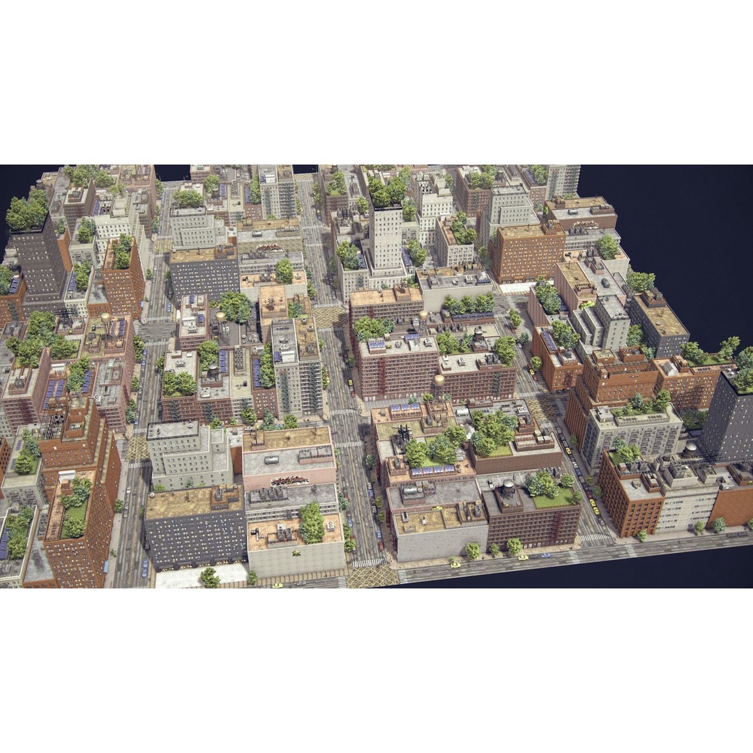 Realistic City 3D Model – Low Poly Urban Environment for Unity - View 4