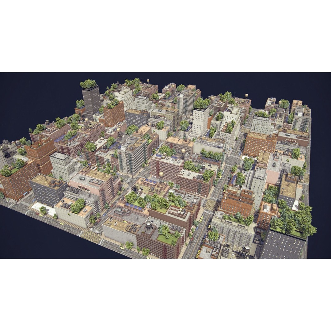 Realistic City 3D Model – Low Poly Urban Environment for Unity - View 40