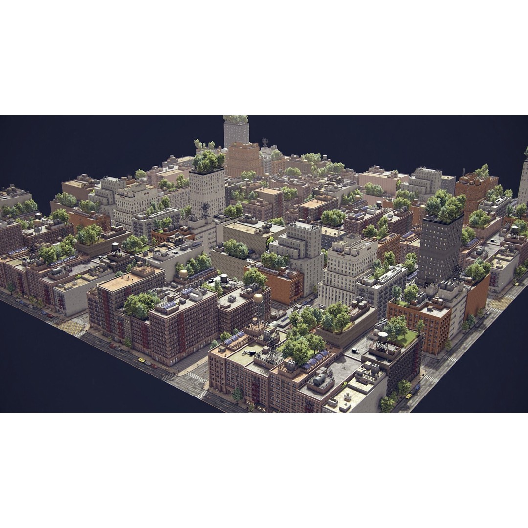 Realistic City 3D Model – Low Poly Urban Environment for Unity - View 9