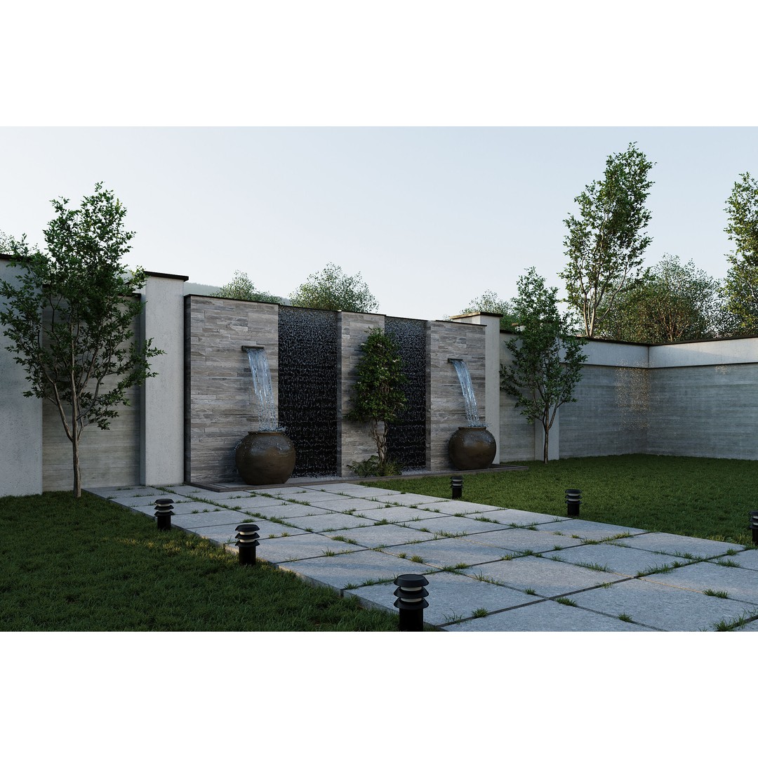 Modern Villa 3D Model – Architectural Design with Textures & UVs - View 11