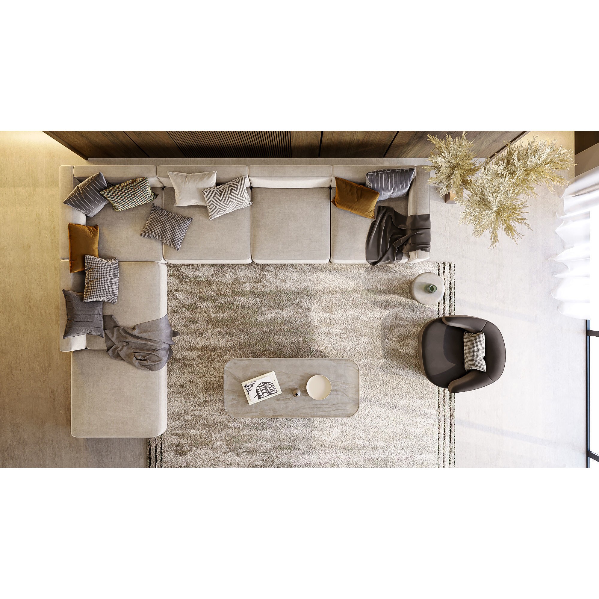 Interior Scene Living Room 18 - Game-Ready 3D Model - View 6