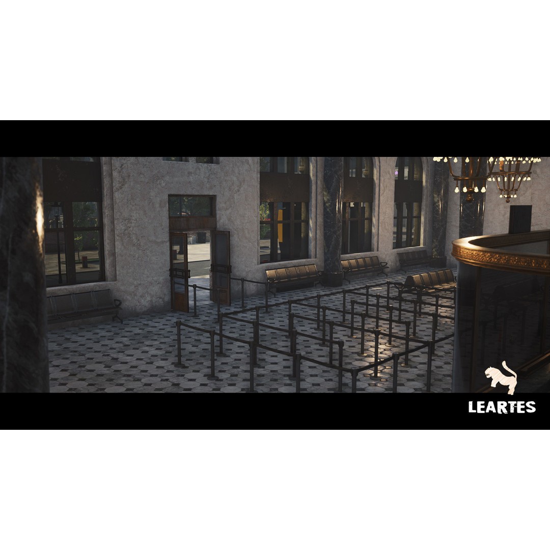 Modern City Downtown 3D Model – Low Poly Game Asset, FBX, PBR - View 20